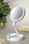 10X/1X Lighted Travel Mirror